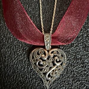Elegant Heart Pendant Necklace